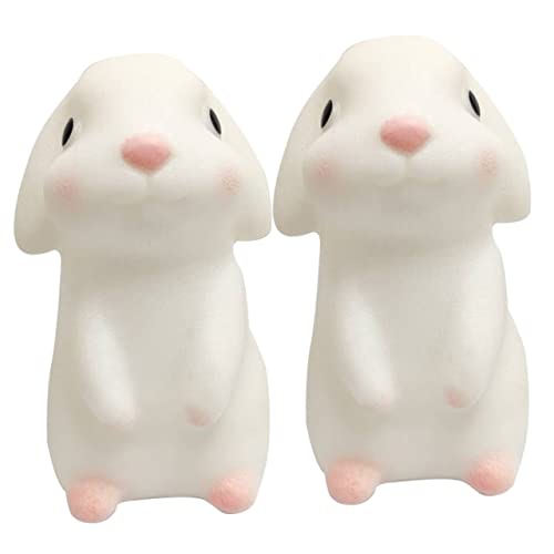 BESPORTBLE 2pcs Lámpara de Noche Conejo Luz Suave Blanca