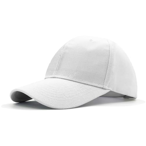 AHLPO Baseball Cap Herren Damen - Einstellbare Basecap, Unisex Schildmütze für Freizeit Outdoor Sport Tennis Golf Reisen, Baseballkappe Sonnenschutz Cap Herren Damen (Weiß) AHLPO Baseball Cap Herren Damen - Einstellbare Basecap, Unisex Schildmütze für Freizeit Outdoor Sport Tennis Golf Reisen, Baseballkappe Sonnenschutz Cap Herren Damen (Weiß)