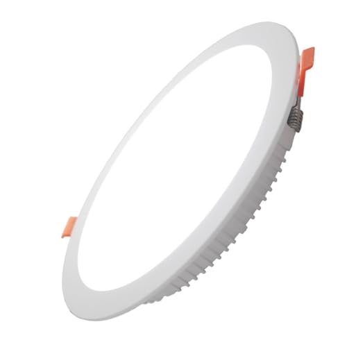 Alpinaluz Downlight LED Profesional Empotrable 25W Blanco Frío (6000K) CRI85-115lm/W Aluminio, Diámetro Exterior 23cm, Corte Ø19cm - Uso Interior Cocina Comedor Tienda