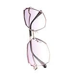 NOLITOY Gafas de Sol Poligonales con Lente Oceánica PC Protección UV Diseño Creativo y Elegante para Mujer y Hombre