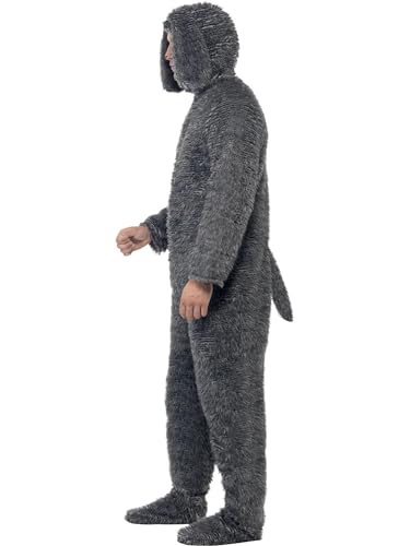 Smiffys Fluffy Dog Costume, Grey Halloween und Karneval