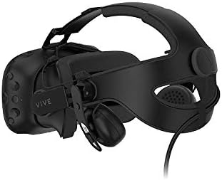 HTC Vive Deluxe Audio Strap - Black - Windows, SteamVR - Compatible with Windows - Integrated Earphones, Adjustment Dial for Perfect Fit
