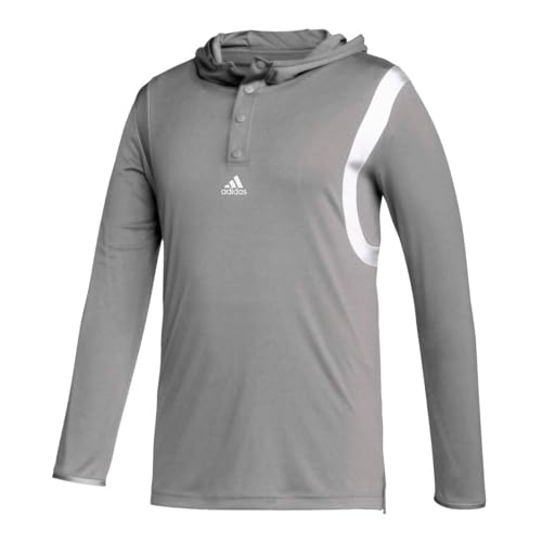 Sweat à capuche homme adidas Icon Pulse molleton doux gris XX-Large