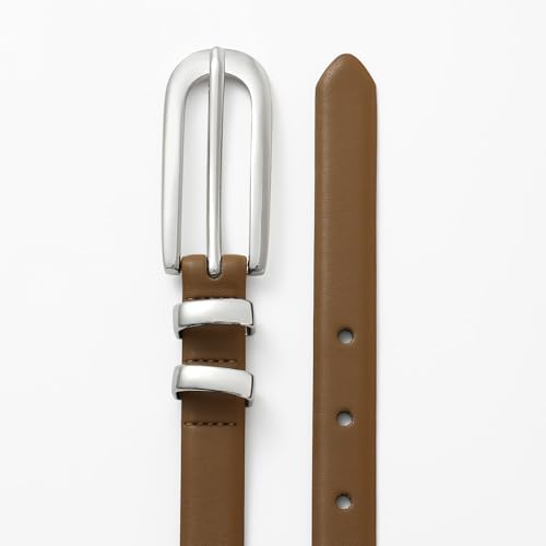 Brown Belts for Women Belt for Jeans Brown Leather Belt with Silver Buckle Ladies Waist Belt3