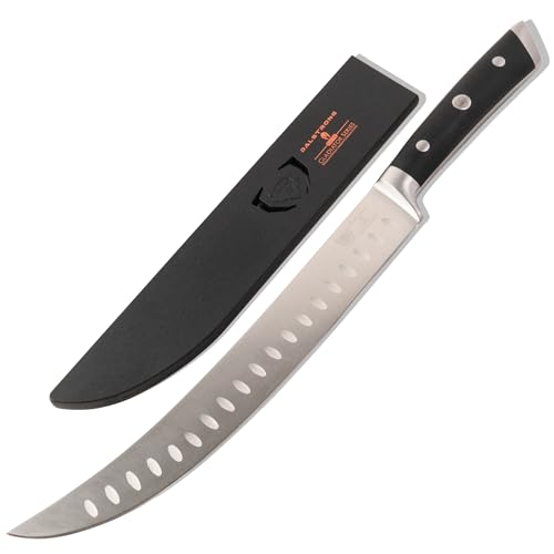 Dalstrong Butcher Knife 10 inch Carving Knife - Forged High-Carbon German Steel - Sheath - Gladiator Series Elite - Meat Cutting Brisket Knife - Razor Sharp Set Meat Kitchen Knife - NSF