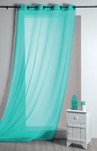 Lovely Casa Voilage, UNI, Turquoise, 135 x 260 cm