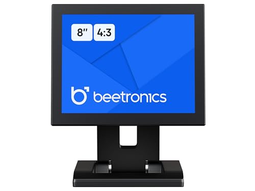 Image of Beetronics 8-Inch Full HD IPS Monitor - Professional Industrial-Grade Display | HDMI, VGA, BNC, RCA Inputs | Durable Metal Housing, Matte Screen, 4:3 Aspect Ratio, Wide Viewing Angle - 8VG7M