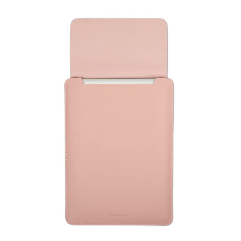Image of Enthopia MacBook Sleeve Compatible with 2022-2018 MacBook Air 13 A2337 M1 A2179 A1932 /2020-2016 MacBook Pro 13 A2338 M1 A2251 A2289 A2159 A1989 A1706 A1708 /14 inch A2442- Vegan Leather Sleeve - Nude