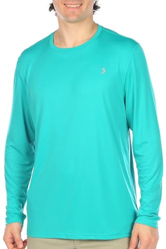 Reel Legends Mens UPF 50+ Solid Reel-Tec Long Sleeve Shirt Large Green
