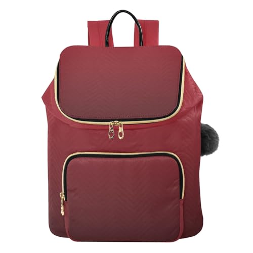 Sac à dos dégradé noir cramoisi femme tendance et léger