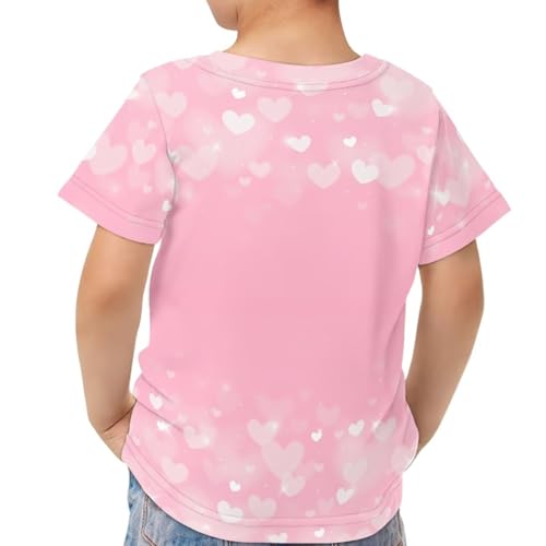 Image of Xhuibop Kids Tshirts Girls Boys 3-16 Years Summer Clothes for Teens Loose Fitting Tops