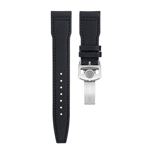 [TIOYW] iCLoXU[voh 20 ~[g 22 ~[g IWC Xsbgt@CA}[N 18 |gM[[ |gtB[m gbvK pCbg IW3777 Xgoh(Black SILVER buckle B