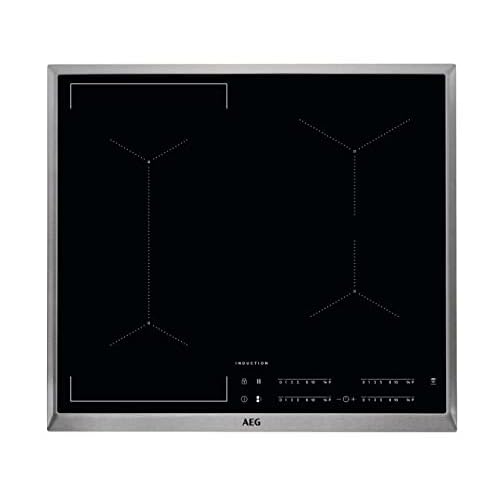AEG IKE64441XB Autarkes Kochfeld / Herdplatte mit Touchscreen, Topferkennung & Hob²Hood-Funktion / Induktionskochplatte / 4 Kochzonen / Edelstahlrahmen / 60 cm