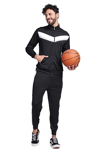 Image of YELLOW TREE Polyester Printed Tracksuits for Men | Running & Sports Tracksuits | Full Sleeve Tracksuits