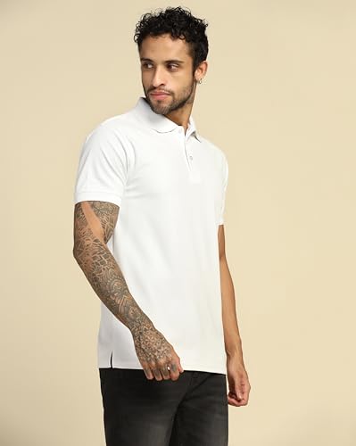 Image of VastraVibes Men's Polo Regular Fit T-Shirt