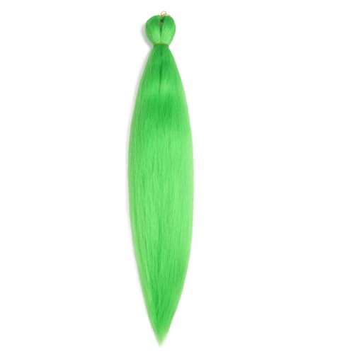 Pre Stretched Braiding Hair 26 Inch Green Braiding...