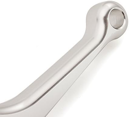 Miniatura 5 de FXCNC - Palancas de embrague de freno para carreras, ajustables, cortas y de aluminio, Palanca plateada con regulador negro.