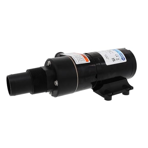 Jabsco 18590-2092, 12 V DC Zerkleinererpumpe für Wohnmobile-Boote – Effiziente 43 l-min Abwasserförderung für Schwarzwassertanks bis zu 200 Gallonen – Kompaktes Design, 4-Blatt-Zerkleinerer