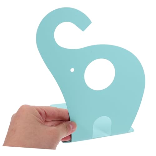 Serre-livres éléphant en métal robuste pour étagères de bureau
