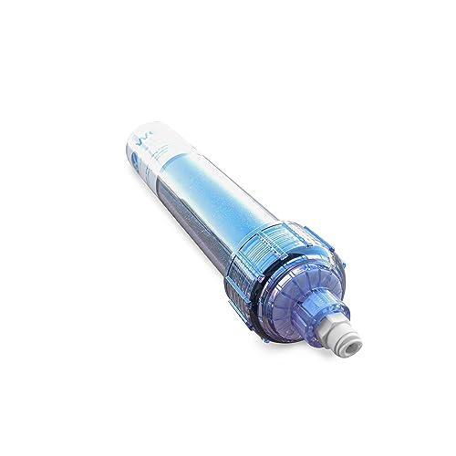 Image of WECO Inline Color Changing Deionizing Mixed Resin for Pure and Spotless Water - High Purity Mixed Bed Resin (DI) 2 X 10 Inch Cartridge (1 /4 Inch Quick Connect)