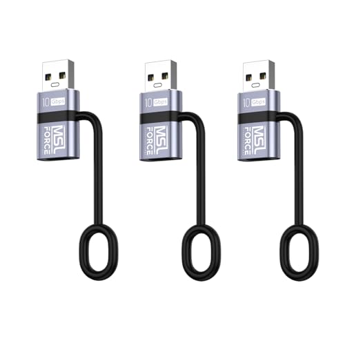 日本の中小企業 MSL FORCE [ICチップ搭載 両面10Gbps] 変換アダプタ USB 3.2 Gen 2 10Gbps超高速データ転送 急速充電 ua10gr USB-Aオス to USB-Cメス