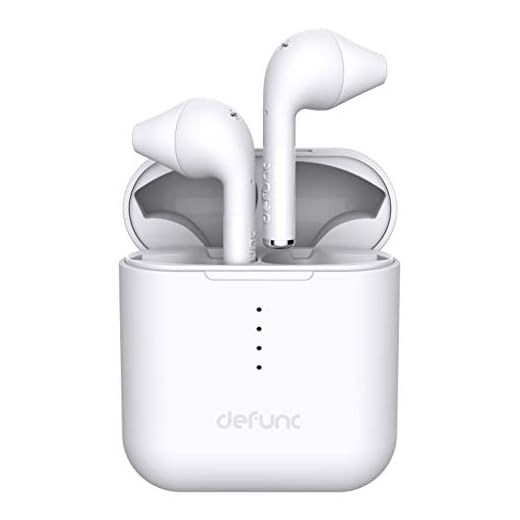 Defunc True Go Trådlösa hörlurar – A Bluetooth 5.0-hörlurar – TWS i stereo – A Silikon Bluetooth-hörlurar för din komfort – djup bas – hög ljudkvalitet – mikrofon