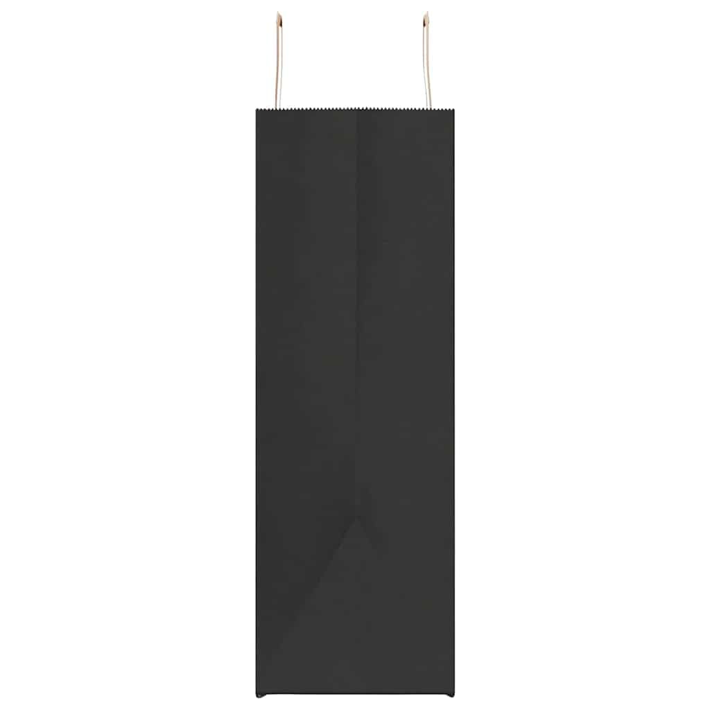 Bolsas de papel 250 piezas con asas negras 54 x 15 x 49 cm