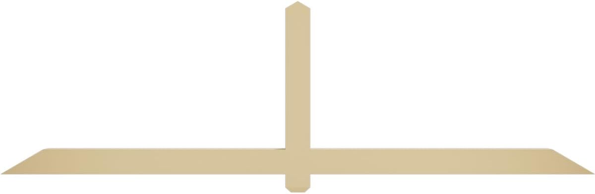 96"W x 28"H x 4"D x 4"F, 7/12 Pitch, Eugene Signature Urethane Gable Bracket, Primed Tan