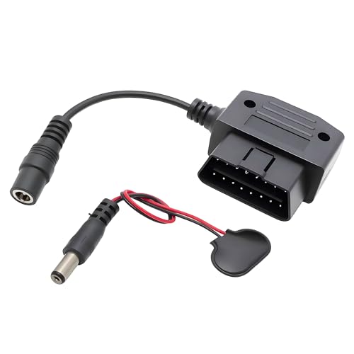 daydmaly 16Pin OBD2 Memory Saver AC/9V Vehicle Battery Saver Fit for All OBD ll 16-Pin Interface,OBD II Connector Memory Saver for Car Battery Replacement/Short Disconnect/Settings Storage