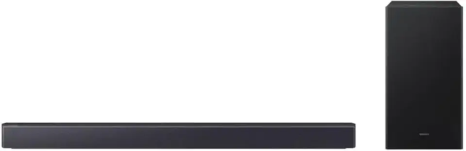 Soundbar Samsung HW-B450F, com 2.1 canais, 300W, Bluetooth, Subwoofer sem fio e Dolby Audio