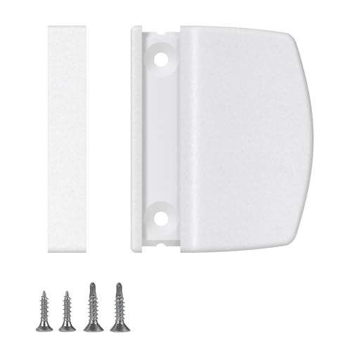 AwmnSrman Balkontürgriff Außen Weiß, Türgriff Balkontür Außen Vielseitiger Kunststoff Türgriff für Balkon Terrassentür Griff incl. Schrauben