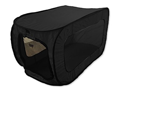 Beatrice Home Fashions SLOPPK00BLK POP UP PET Kennel, Black
