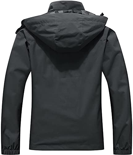 Moerdeng Women's Waterproof Rain Jacket Outdoor Lightweight Softshell Raincoat For Hiking Travel #TOP1