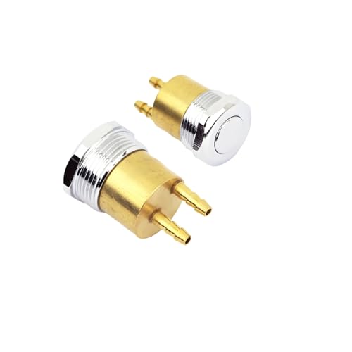 Image of Dental Chair Tray Lock Switch /Air Lock Switch Valve, Hexagon Air Switch 2 Joints 3mm Connection Copper Dental Chair Accessories
