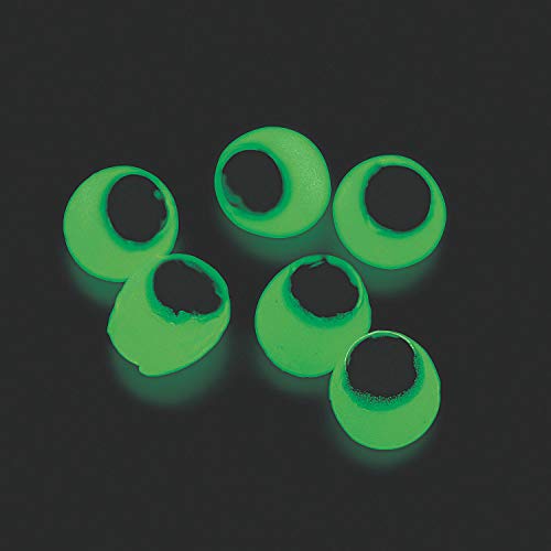 Glow in The Dark Sticky Eyes (Bulk Set of 48) Halloween Toys and Party Favor Giveaways