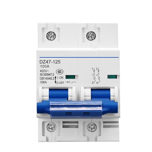 Disjoncteur mcb 2P 125A haute performance à grand pouvoir de coupure 10ka