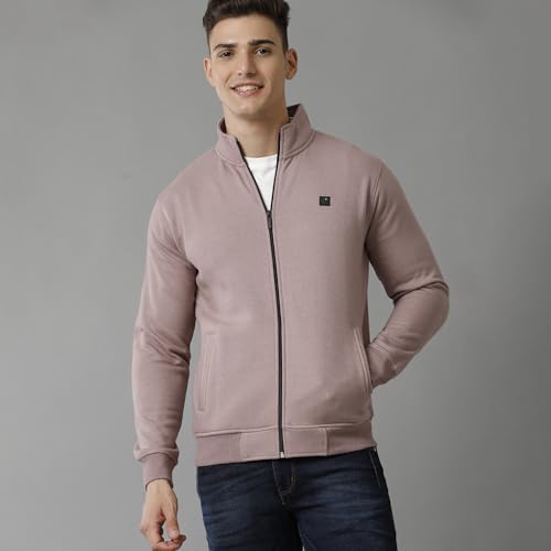 Image of Cavallo by Linen Club Men's Cotton Violet /Purple Solid Casual Short Length Jacket