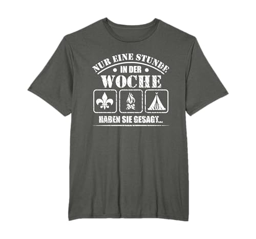 Pfadfinder Wölfling Scout Camping Zelten Lagerfeuer Geschenk T-Shirt