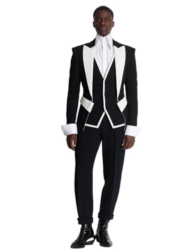 Ensemble 3 pièces homme costume habillé veste boutonnée gilet pantalon droit