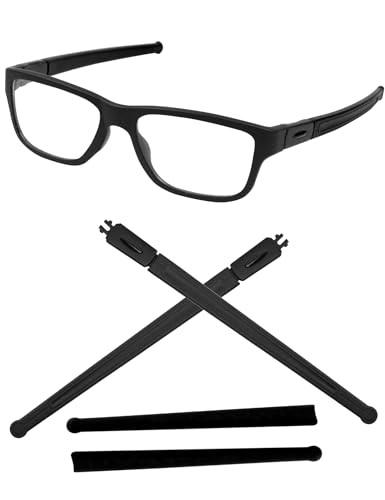 Image of Eye Opening Stuff Replacement Temples Arms For Oakley Marshal MNP OX8091 Glasses - Black