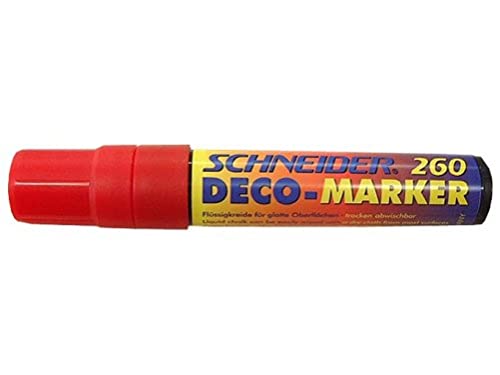 Schneider Novus 126002 260 Deco Marker 4 + 7 + 15 mm Red