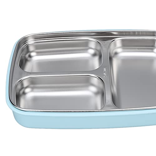 Lonchera térmica SIXRUN de acero inoxidable con 3 compartimentos para el almuerzo escolar 3