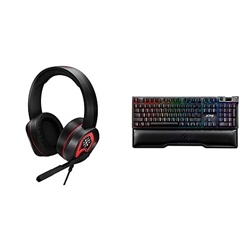 Image of XPG EMIX H20 Wired Virtual 7.1 Surround Sound 50mm Drivers RGB Gaming Headset Summoner RGB Mechanical Multimedia Blue