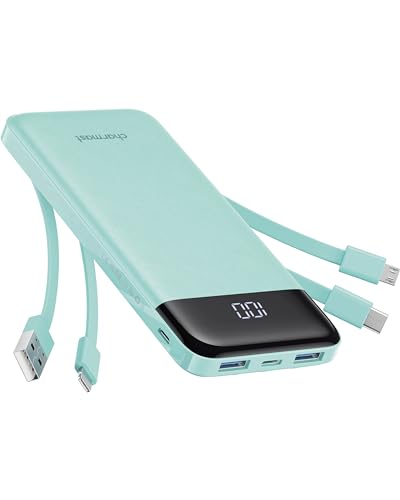 charmast Portable Charger with Built in Cables, 10000mAh