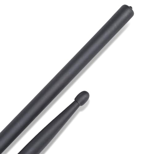 1 par de baquetas 5A para batería, fibras de carbono clásicas para tarola, ideales para niños y adultos, set de baquetas para instrumentos musicales miniatura 5