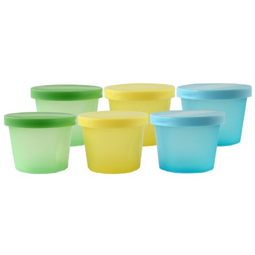 Nurtria Basic Storage Containers 6 Pack Green Baby