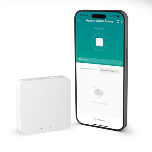 SMARTERCURRY Tuya ZigBee 3.0 & Bluetooth Gateway, Multi-Mode Smart Home Bridge für Tuya-Geräte, Wireless Hub Kompatibel mit Alexa/Google Home, funktioniert mit Smart Life/Tuya App