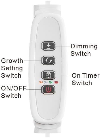 Miniatura 7 de Luz LED de 10 W en maceta, espectro específico para un mejor crecimiento, doble ajuste vegetativo y floración. Puedes cultivar plantas al aire libre