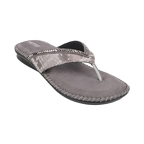 Image of Metro Women's Suede Faux Leather Comfort Slip-on Fashion Sandals