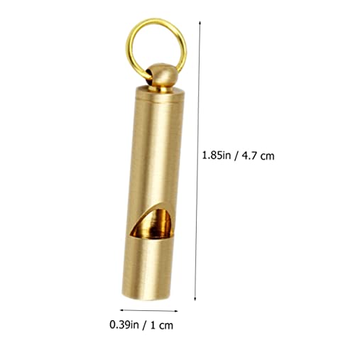 YARNOW 3 Silbatos de Cobre para Supervivencia y Entrenamiento miniatura 2